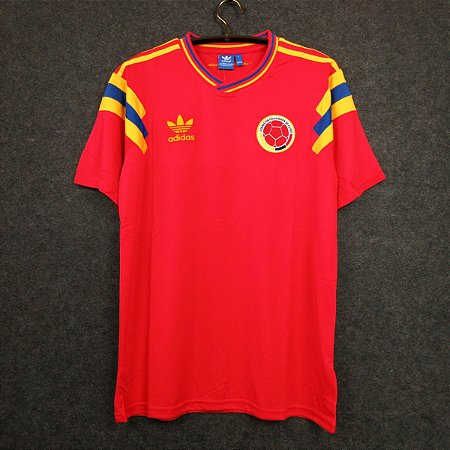 Camisa Colômbia II 1990 - Masculina - Prata Imports