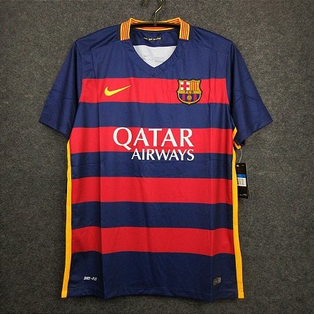 Camisa Barcelona I 15/16 - Masculina - Prata Imports