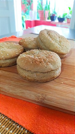 Pão de Hambúrguer Vegano s/ glúten