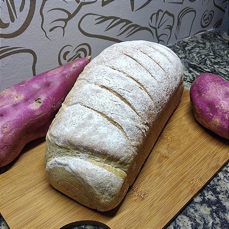 Pão de batata doce semi-integral