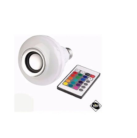 Lampada Musical Luz Led Bluetooth Som Controle WJ-L2 - 3rick Eletronic