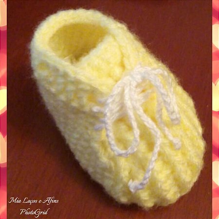 sapatenis de croche para bebe