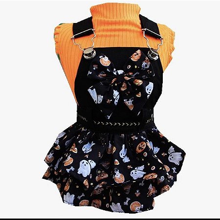 JARDINEIRA HALLOWEEN PRETA/ LARANJA