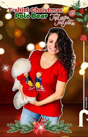 T-Shirt Adulto Christmas Polo Bear