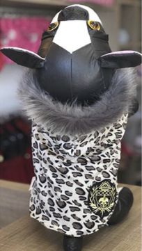 CAPA ANIMAL PRINT CAPUZ PELO