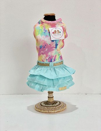 VESTIDO TIE DYE SAIA AZUL