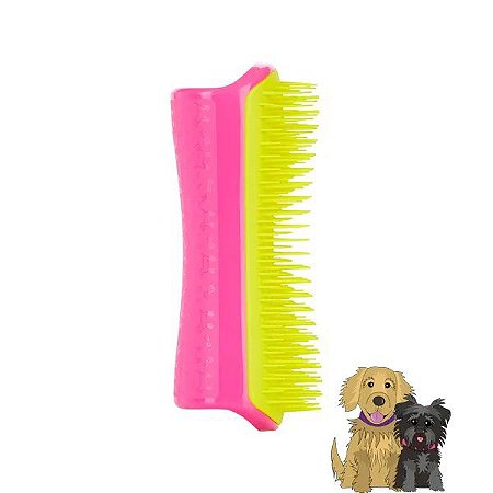 Lista de Desejos ESCOVA PET desembaraçadora TEEZER AMARELO COM ROSA