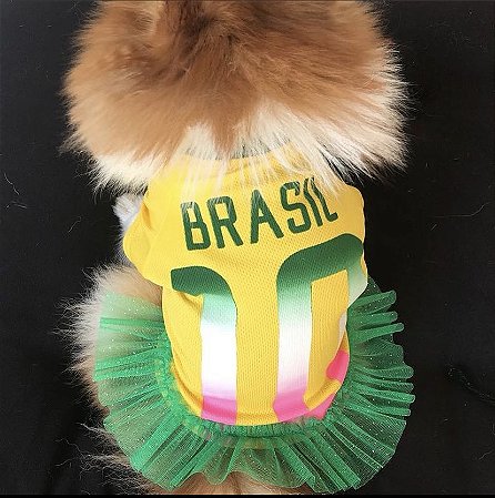 CAMISA BRASIL COM BABADO