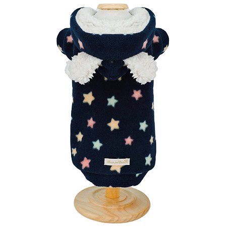CASACO SOFT CAPUZ ESTRELA MARINHO