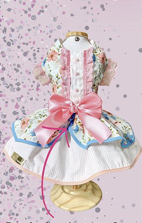 VESTIDO BONECA MINHA FLORZINHA