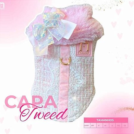 Capa Tweed Rosa BB