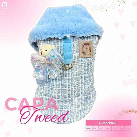 Capa Tweed Azul BB