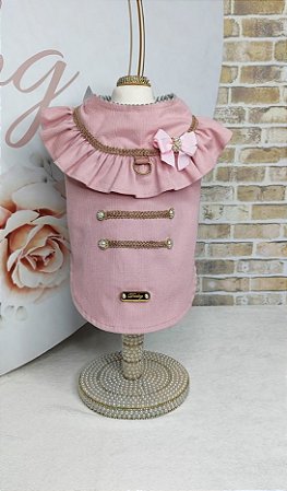 CASACO DELICATE VELUDO ROSE