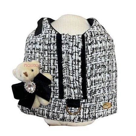 PEITORAL TWEED   PRETO