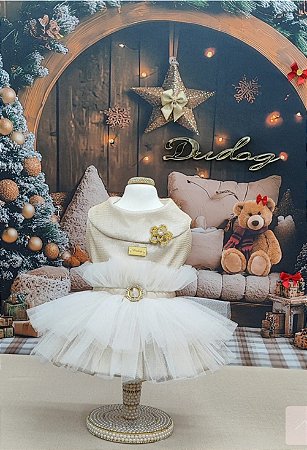 VESTIDO LOVELY DOURADO