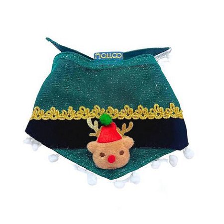BANDANA NATAL RENA VERDE