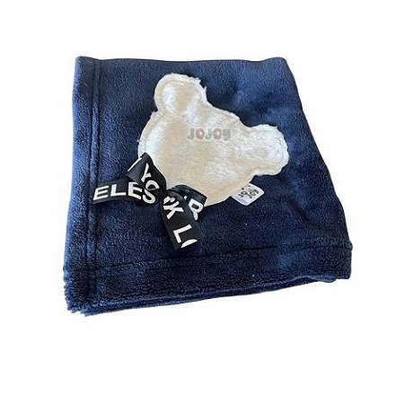 Cobertor Fleece Jojoy azul marinho