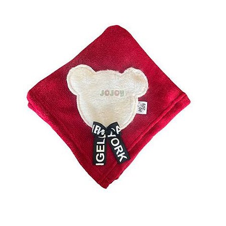 Cobertor Fleece Jojoy Vermelho Escuro