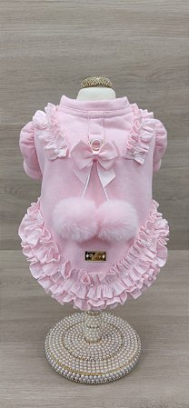 Moletom Pom Pom Rosa Bebê pré venda