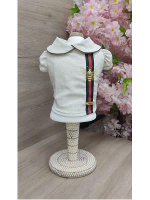 BLUSA LINHO VERDE/VERMELHO/VERDE