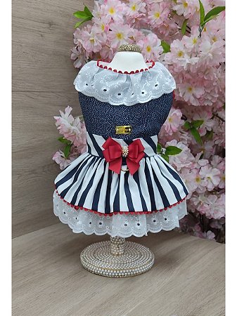 VESTIDO NAVY AZUL LISTRA