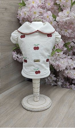 BLUSA LINHO/CEREJINHA