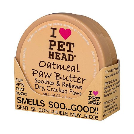 Oatmeal Paw Butter - Manteiga Para Áreas Ressecadas Pet Head 59,1ml.