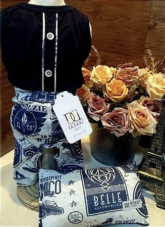Pijama Motos azul