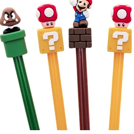 Caneta Divertida- Super Mario