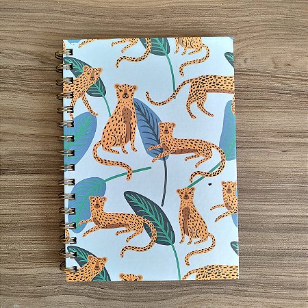 Caderno com Bloco de Notas - Leopardo
