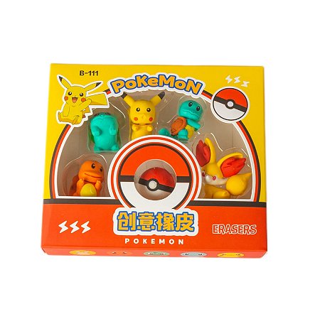 Kit Borracha Fofa - Pokemon