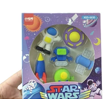 Kit Borracha Fofa - Astronauta