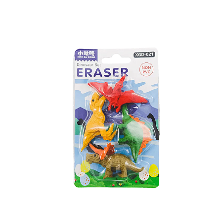 Kit Borracha Fofa - Dinossauro 2