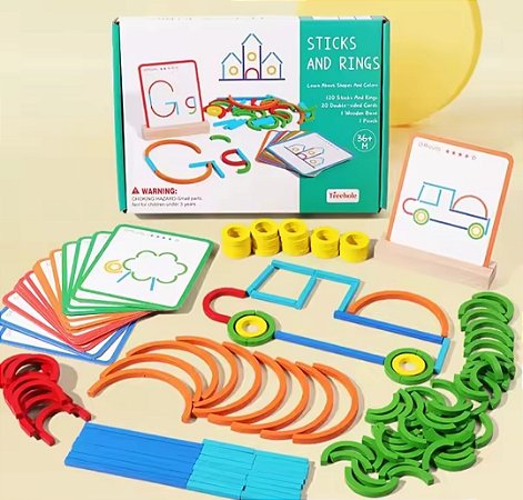 Brinquedo Educativo Montessori - Sticks