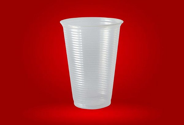 Copo Plastico Transparente 400ml 1000un Rosso