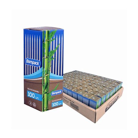 Palito Dente Bambu C/100 Un Bompack