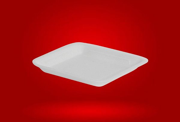 Bandeja Isopor Fr01 15x15x1,5cm 100un Fibra