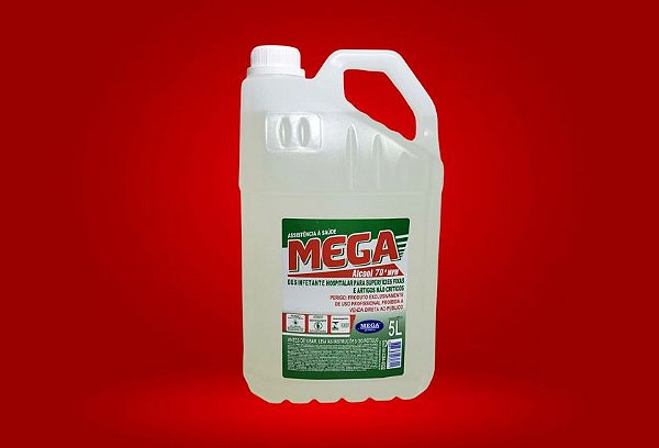 Alcool Liquido 70 Inpm 5 Lts Mega