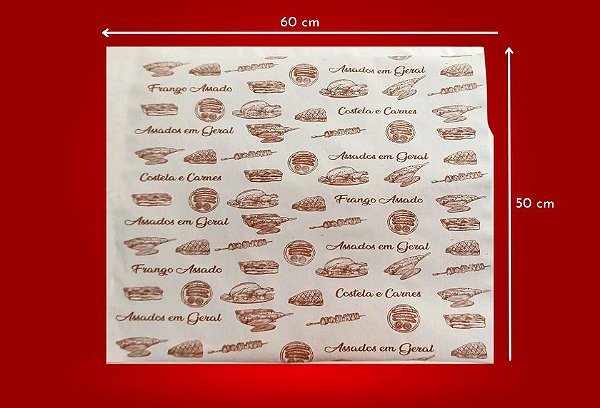 Papel Acoplado Frango 50x60 C/240 Fls