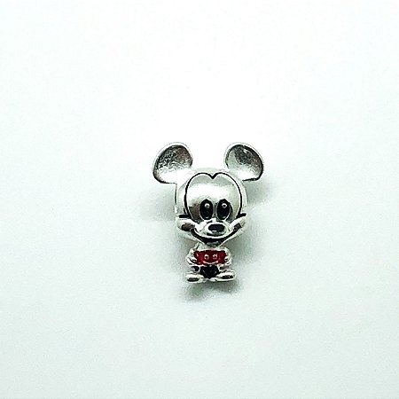 Berloque Separador Prata Mickey