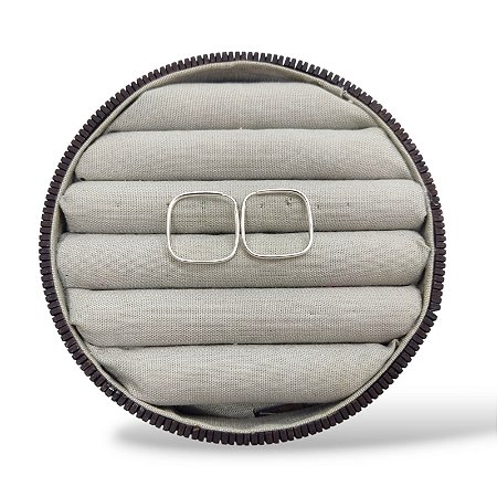 ARGOLA PRATA LISA FIO ACHATADO 20MM