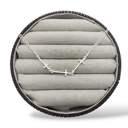 PULSEIRA PRATA CRUZ MICRO