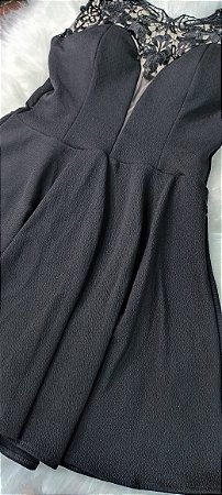 Vestido Godê Curto Renda Amália