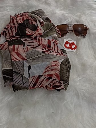 Calça Feminina Envelope Estampada amarração