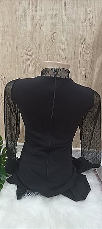 Macacão Feminino Manga Longa Luxo