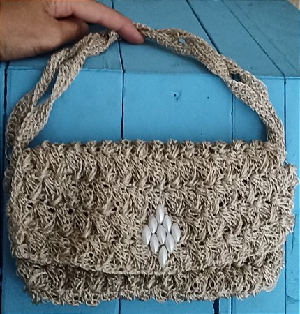 Bolsa Luxo Crochê Fio Premium