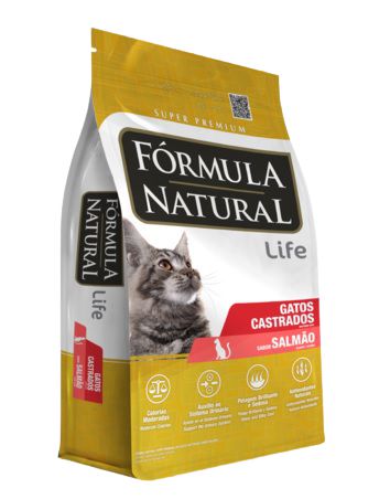 Fórmula Natural Super Premium Gatos Castrados Sabor Salmão 15kg
