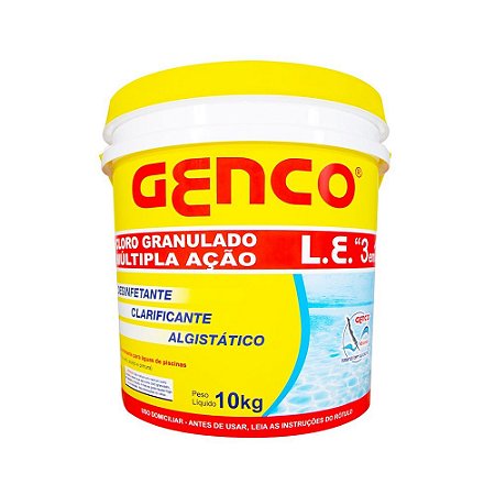 Cloro Genco Granulado Múltipla Ação 3 em 10Kg
