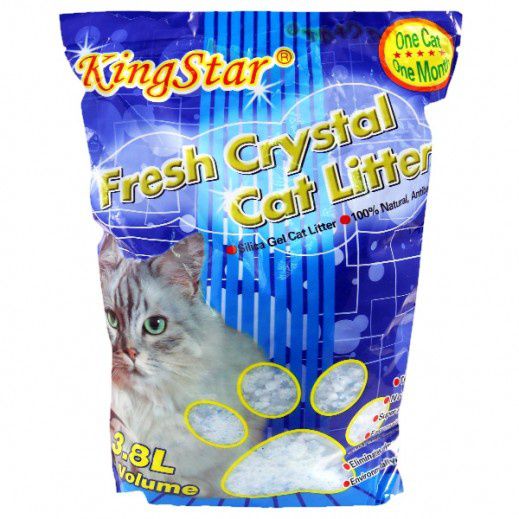 Areia Sanitária para Gatos Sílica Fresh Crystal 1,6kg