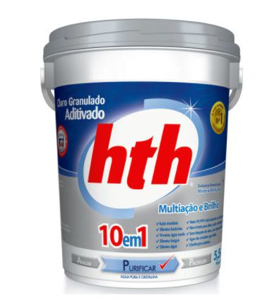 Cloro Aditivado Purificador 10 x 1 Mineral Brilhance HTH 5,5 kg